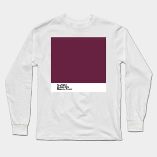pantone 19-2428 TCX Magenta Purple Long Sleeve T-Shirt